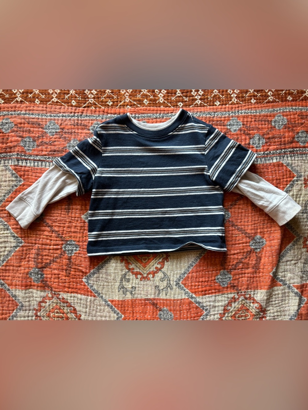OLD NAVY - Striped Layered Long-Sleeve T-Shirt